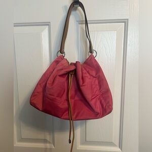 Kate Spade Maddie pink nylon drawstring bag